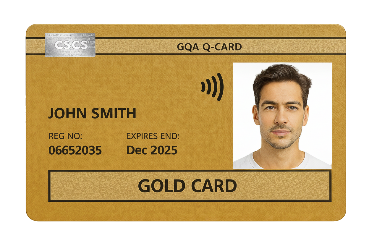CSCS Gold Supervisor card